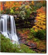 Autumn At Dry Falls - Highlands Nc Waterfalls Canvas Print