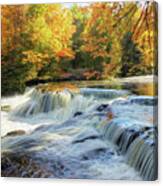 Painting Of Autumn At The Cascades Canvas Print