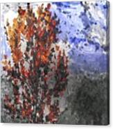 Autumn Flame In The Breeze Abstract Canvas Print