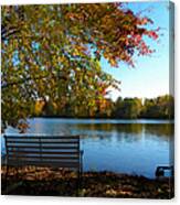 Autumn Lake View Canvas Print