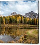 Autumn Landscape With Mountains And Trees Canvas Print