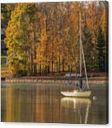 Autumn On The Lake Canvas Print