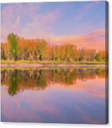 Autumn Reflection At Chatfield Lake Canvas Print