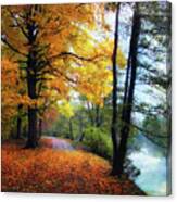 Autumn River View Canvas Print