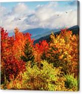 Autumn The Scenic Route View Panorama Canvas Print