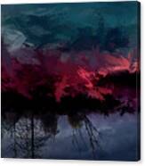 Autumn Up And Down In Abstract Expressionism Canvas Print