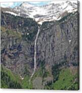 Avalanche Falls - Glacier National Park Canvas Print