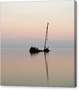 Ayrshire Shipwreck In Sunrise - Panoramic Canvas Print