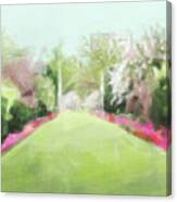 Azaleas And Cherry Blossoms Brooklyn Botanic Garden Canvas Print
