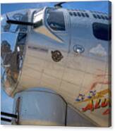B-17 Aluminum Overcast Bomber Canvas Print