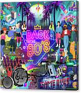 Back To The 80s Canvas Print