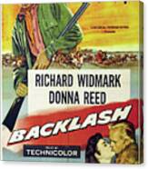 ''backlash'', With Richard Widmark And Donna Reed, 1956 Canvas Print