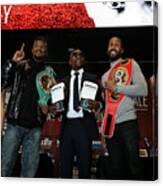 Badou Jack V James Degale Announce Super Middleweight World Title Unification Bout Canvas Print