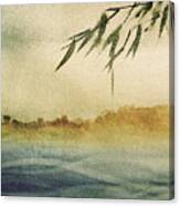 Bamboo Over Water Canvas Print