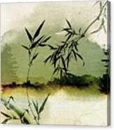 Bamboo Sunsset Canvas Print