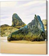 Bandon Beach Rocks Canvas Print