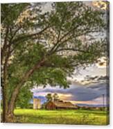 Barn And Trees Canvas Print