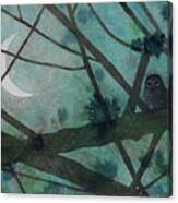 Barred Owl Moon Canvas Print