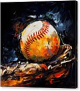 Baseball Art Canvas Print