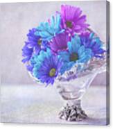 Basket Of Flowers Canvas Print