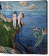 Bathing Women Canvas Print