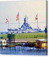 Battleship Usa 1984 Canvas Print