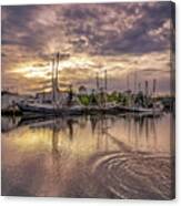 Bayou Sunset With Pelican, 5/29/21 Canvas Print