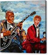Bb King  And Jerry Lee Lewis Canvas Print
