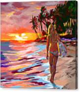 Beach Done For The Day Canvas Print