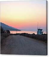 Beach Road Before Sunrise Canvas Print