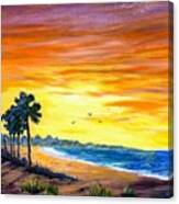 Beach Sunrise Canvas Print