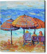 Beach Umbrellas Canvas Print