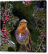 Beaded Bird Canvas Print
