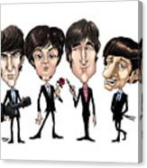 Beatles 1965 In Color Canvas Print