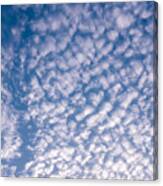 Beautiful Clouds In Blue Sky Canvas Print