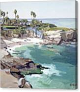Beautiful La Jolla Cove Beach - La Jolla, San Diego, California Canvas Print