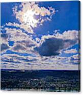 Beautiful Sunny Day In The Rheine Valley Canvas Print
