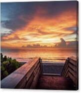 Beautiful World - Beach Sunrise Canvas Print