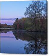 Beaver Pond Sunrise Billerica Massachusetts Canvas Print