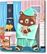 Bedtime Bear Canvas Print