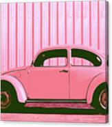 Beetle Pop Pink Canvas Print