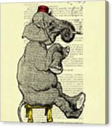 Bellboy Elephant Canvas Print