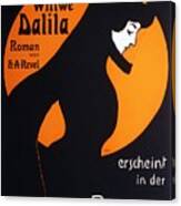 Berliner Morgenpost - Wittwe Dalila - German Vintage Advertising Poster Canvas Print