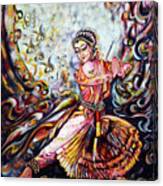 Devotion - Bharatnatyam Dance Canvas Print
