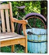 Bicycle Bench3 Canvas Print
