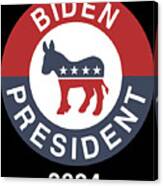 Biden For President 2024 Canvas Print