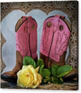 Big Girl Boots Canvas Print