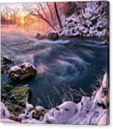 Big Sping In Winter Canvas Print