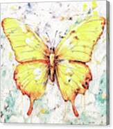 Big Yellow Butterfly Canvas Print