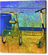 Bike And Scooter Canvas Print